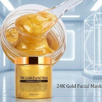 24K Gold Collagen Face Mask: Luxury Anti-Aging & Deep Hydrating Treatment for Radiant, Youthful Skin (250g)