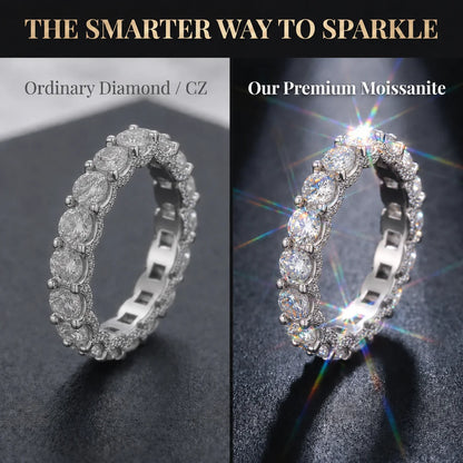 🔥 Final Flash Sale: 90% OFF-The Timeless Elegance - Premium Moissanite Eternity Band 🔥