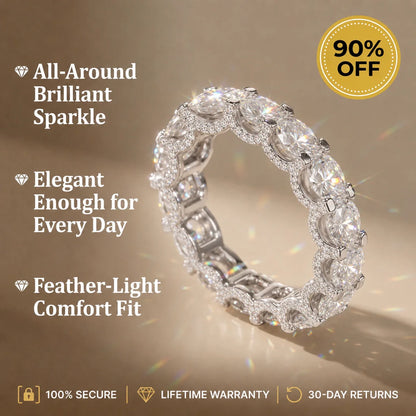 🔥 Final Flash Sale: 90% OFF-The Timeless Elegance - Premium Moissanite Eternity Band 🔥