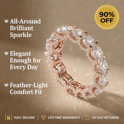 🔥 Final Flash Sale: 90% OFF-The Timeless Elegance - Premium Moissanite Eternity Band 🔥
