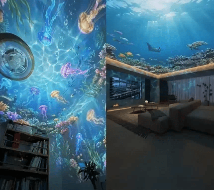 30% OFF! 🎁 PKNEW® NEXT-GEN SMART PROJECTION HD Smart Dynamic 5D Holographic Night Light Projector