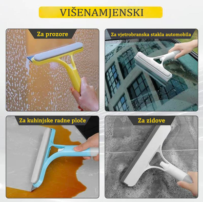 3 u 1 čistač prozora: Raspršivač + Četka + Brisač za dom i auto ✨🔥