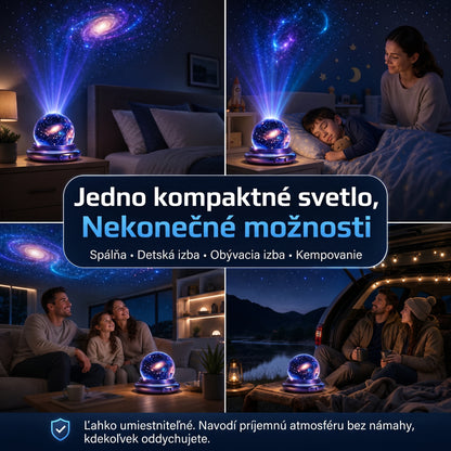 PKNEW® 🔮 Nočný svetelný projektor | NEXT-GEN SMART PROJECTION HD Smart Dynamic 5D Holografický nočný svetelný projektor