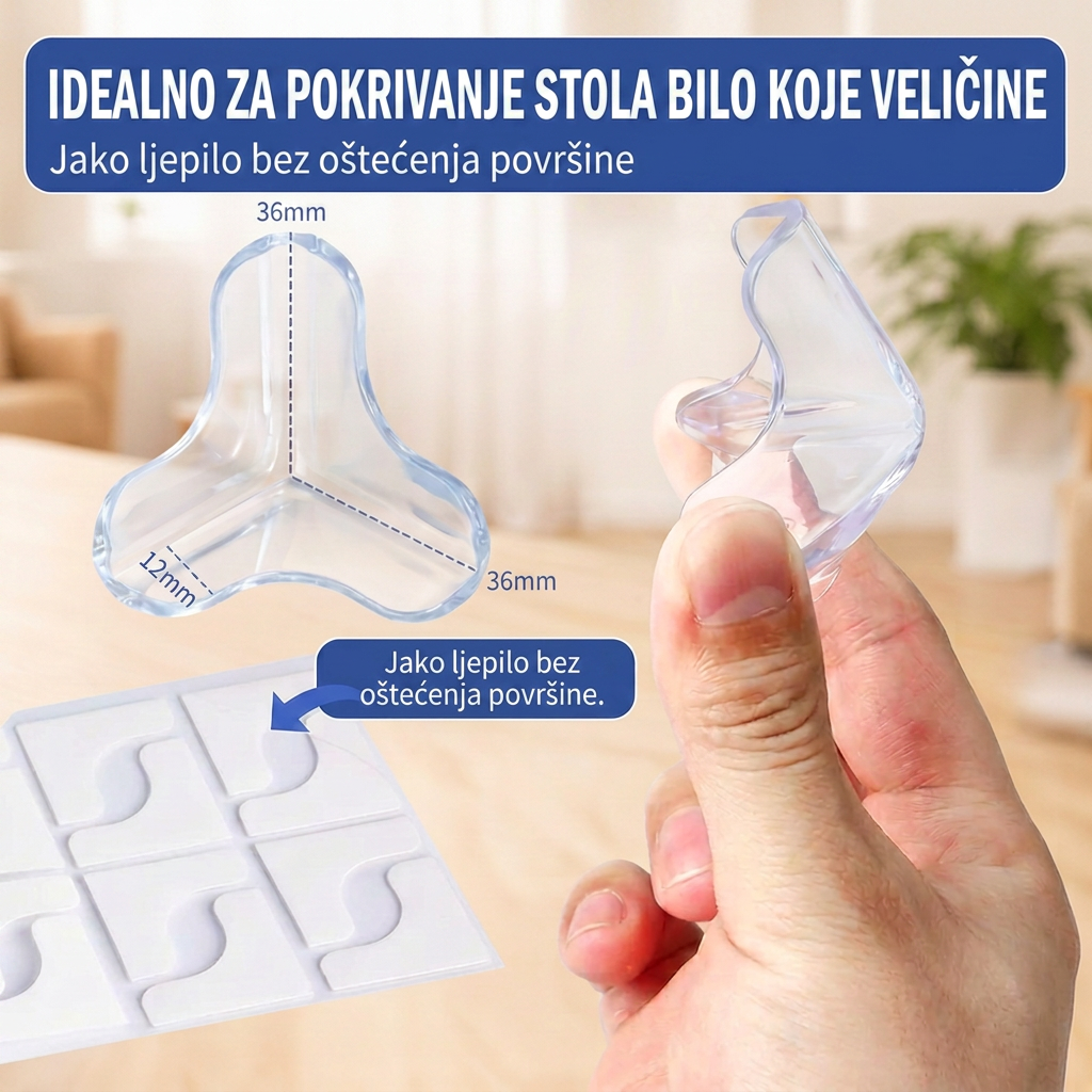 🔥🔥Prozirni štitnici kutova za djecu💥 – Otporni na udarce i gotovo nevidljivi👶