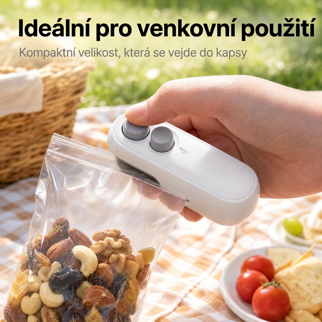 Vitalisys® Prijenosni punjivi aparat za zatvaranje vrećica – 2-u-1 USB-C mini rezač i brtvilo ✨