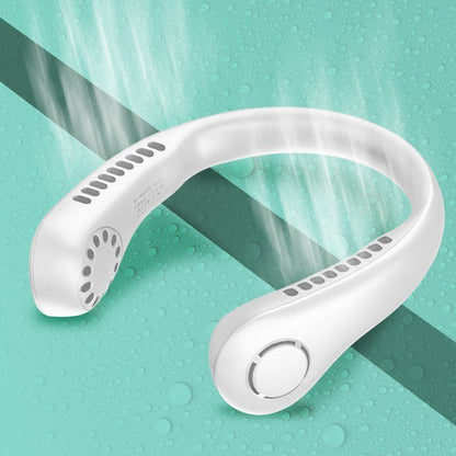 PKNEW®Portable Neck Fan, Bladeless Wearable Personal Fan, Hands-Free Cooling for Outdoor & Office