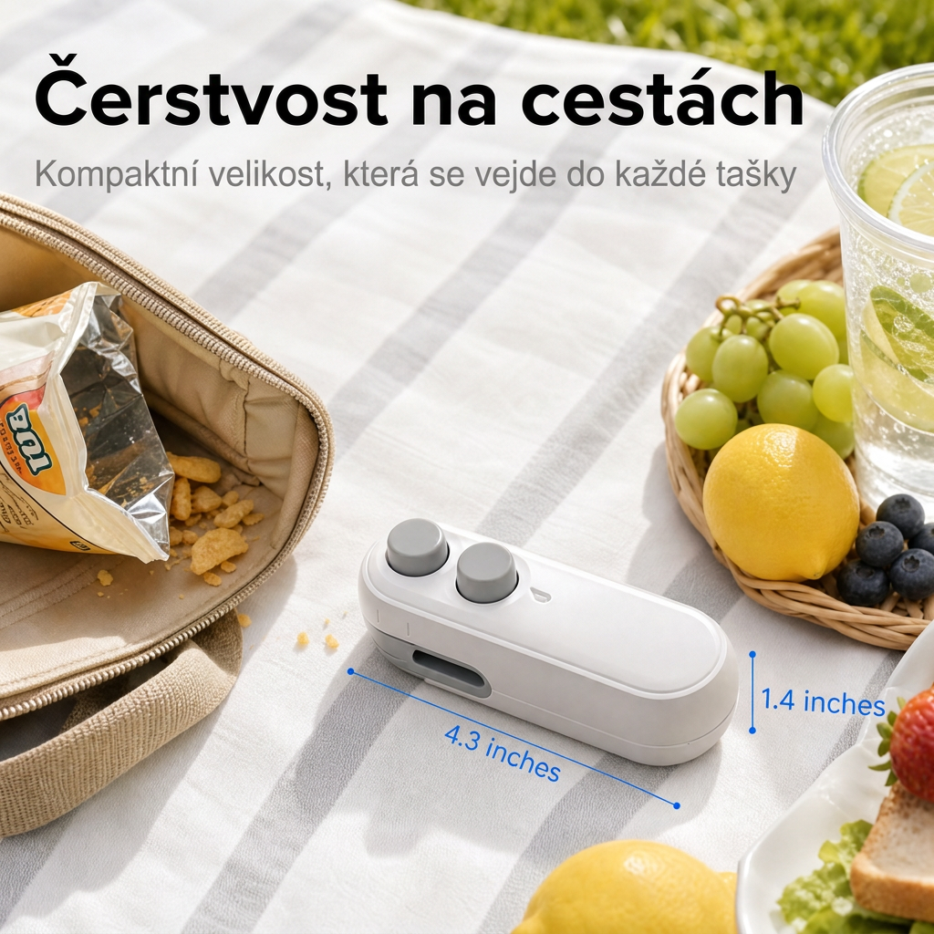 Vitalisys® Prijenosni punjivi aparat za zatvaranje vrećica – 2-u-1 USB-C mini rezač i brtvilo ✨