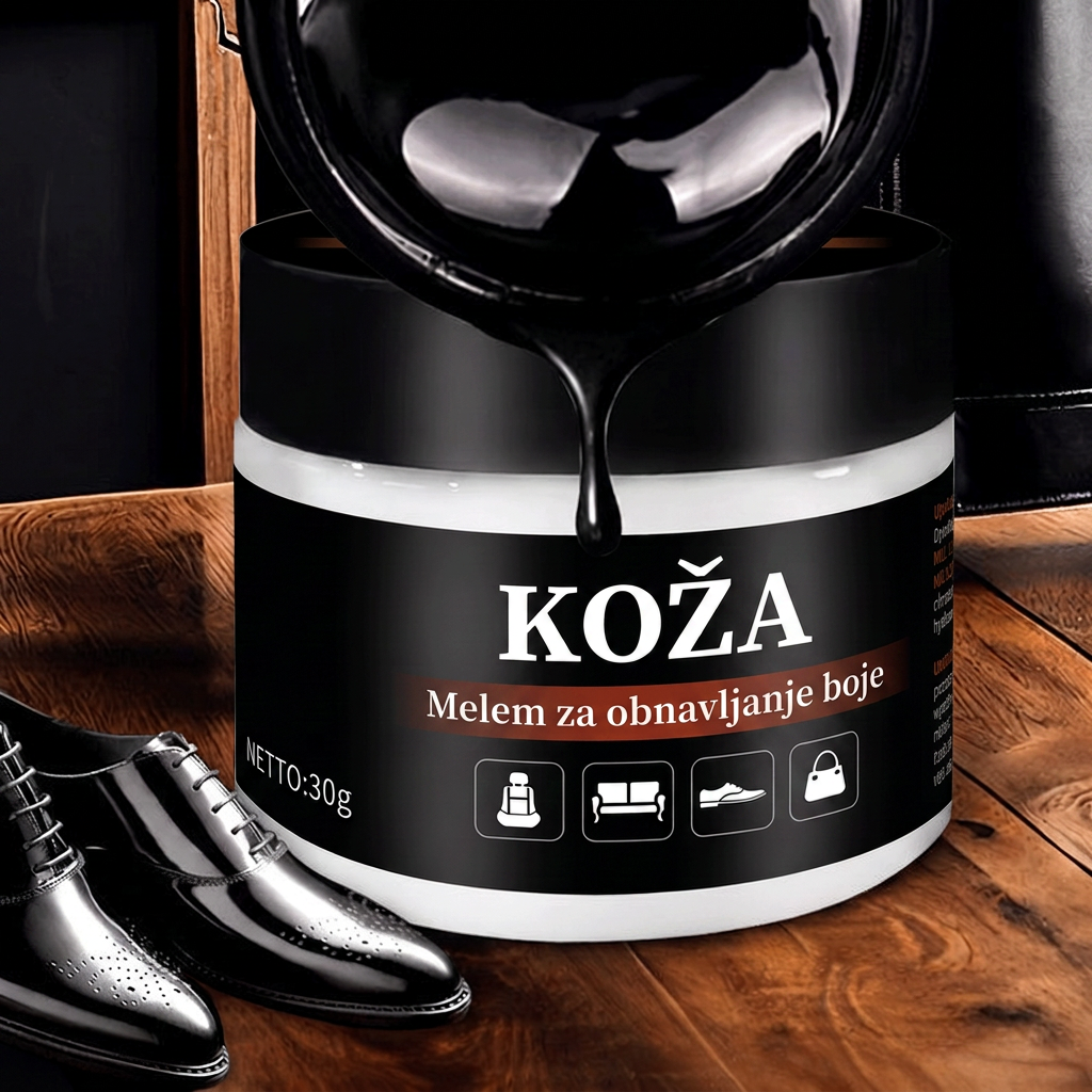🎃 PKNEW® Intenzivni balzam za obnavljanje boje kože ✨ – Oživljava izblijedjeli izgled, ujednačava boju i pomaže pri prekrivanju ogrebotina na cipelama, sofama, torbicama i autosjedalicama 💕