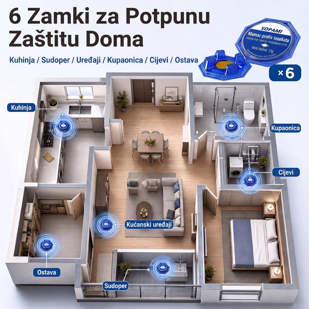 PKNEW® Pametna stanica s mamcem protiv žohara s lančanim učinkom 🛡️ – dopire i do skrivenih žarišta, pomaže eliminirati cijelu koloniju i štiti kućanstvo do 2 godine 💎