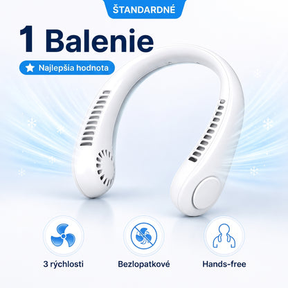 🔥🔥 PKNEW® Prenosný ventilátor na krk, nositeľný osobný ventilátor bez lopatiek, chladenie bez rúk do exteriéru a kancelárie