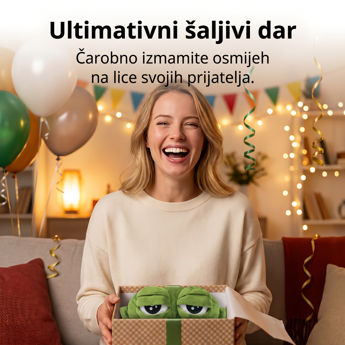 🔥 Zadnji dan – 49% popusta 🎁 2026 3D maska za spavanje u obliku žabe 🐸 Mekana i udobna