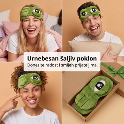 🔥 Zadnji dan – 49% popusta 🎁 2026 3D maska za spavanje u obliku žabe 🐸 Mekana i udobna