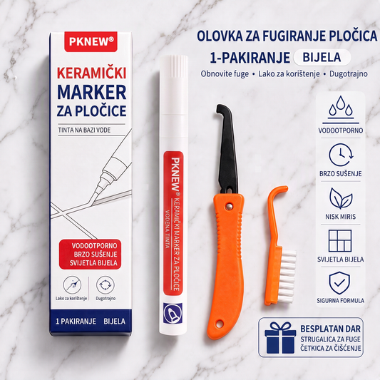 🌈🌈 PKNEW® Vodootporni marker / kist protiv plijesni za keramičke pločice! 🖌️