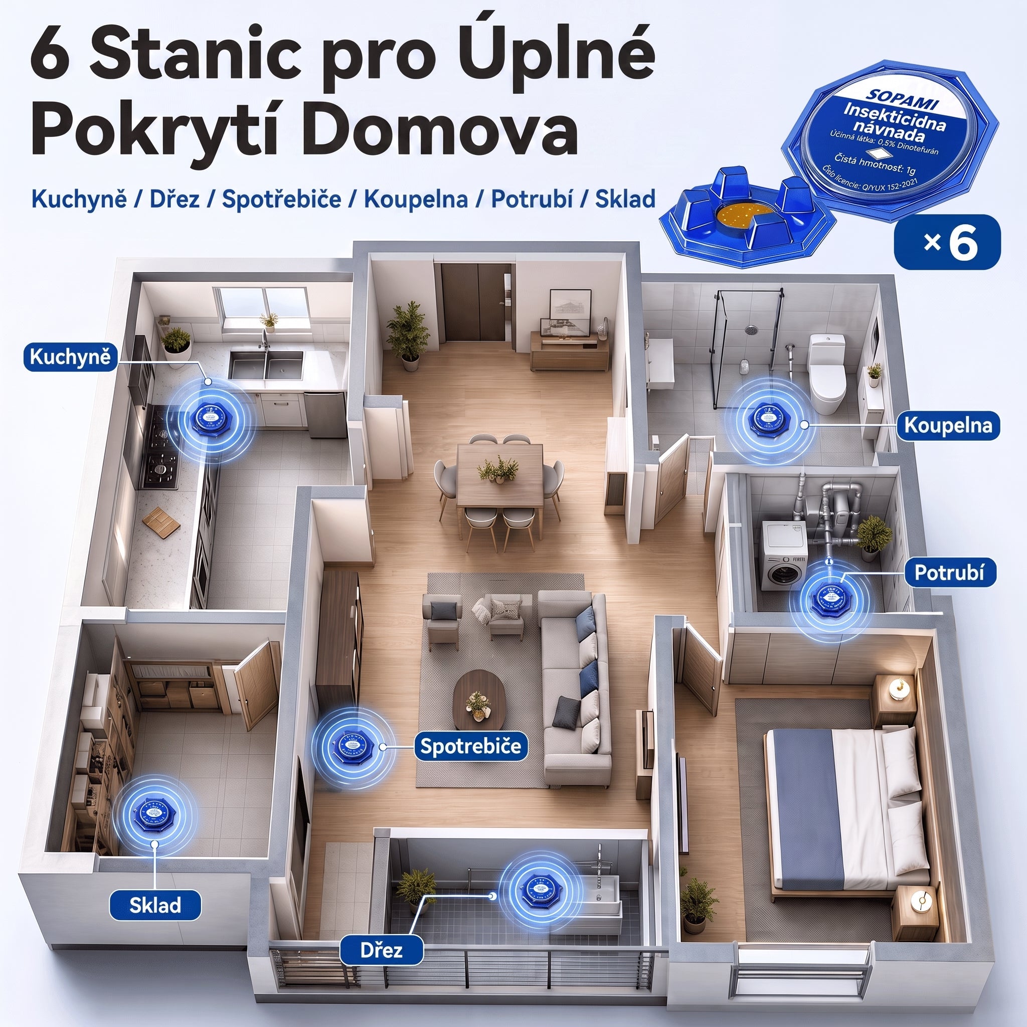 PKNEW® 🪳 Inteligentná nástrahová stanica proti švábom s reťazovým účinkom 🛡️ – zasiahne aj skryté ohniská, pomáha zlikvidovať celú kolóniu a chráni domácnosť až 2 roky 💎