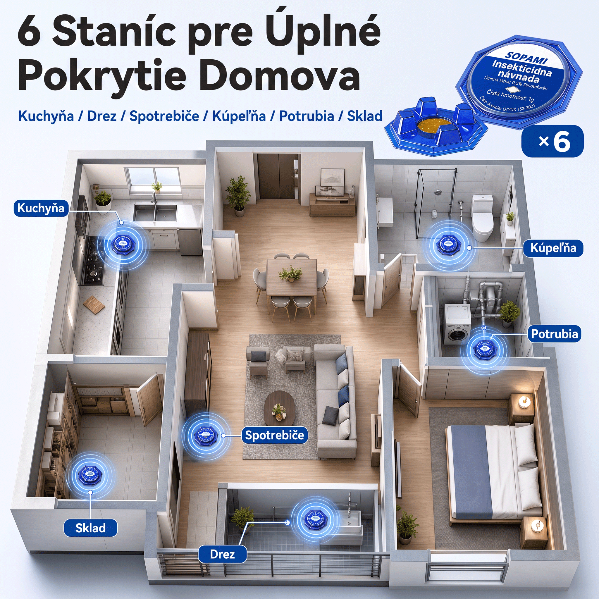 PKNEW® 🪳 Inteligentná nástrahová stanica proti švábom s reťazovým účinkom 🛡️ – zasiahne aj skryté ohniská, pomáha zlikvidovať celú kolóniu a chráni domácnosť až 2 roky 💎