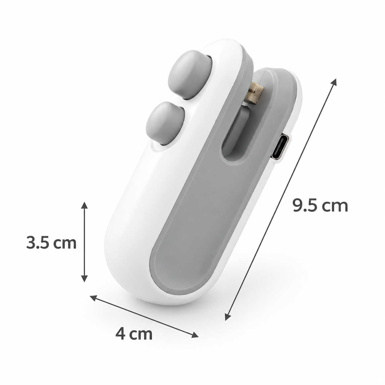 Vitalisys® Prijenosni punjivi aparat za zatvaranje vrećica – 2-u-1 USB-C mini rezač i brtvilo ✨