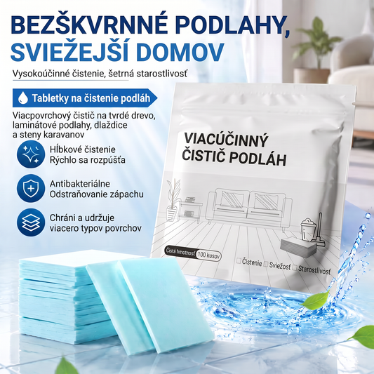 PKNEW®🫧 Tablety na podlahy🍉 – Univerzálny čistič na drevo, laminát, dlažbu a steny v karavanoch. S antibakteriálnym účinkom.