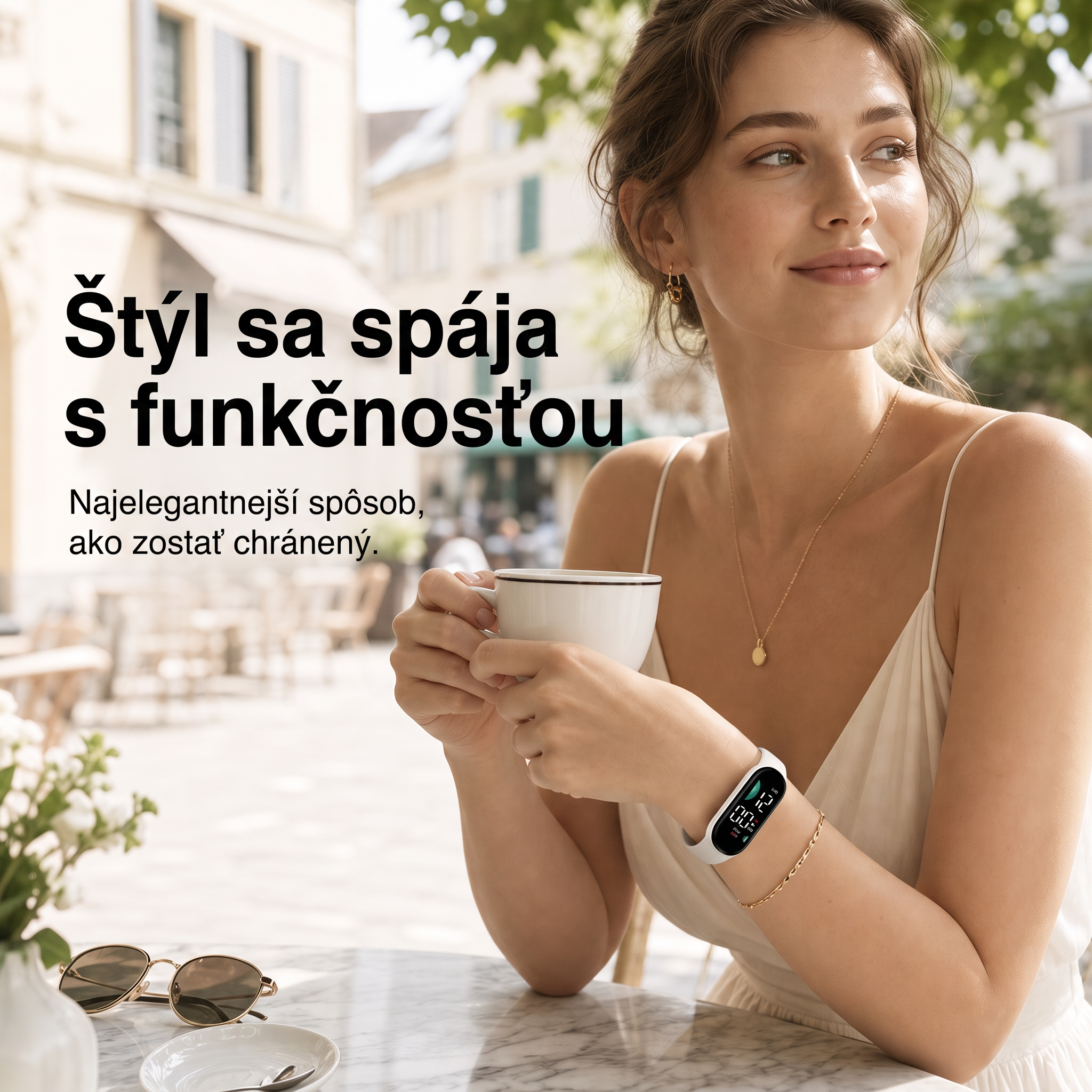 PKNEW® Inteligentný ultrazvukový náramok proti komárom – 3 inteligentné režimy, digitálny displej a výdrž až 7 dní na jedno nabitie ⚡ Pre záhradu, cestovanie, kempovanie aj pohodové letné večery 🌿