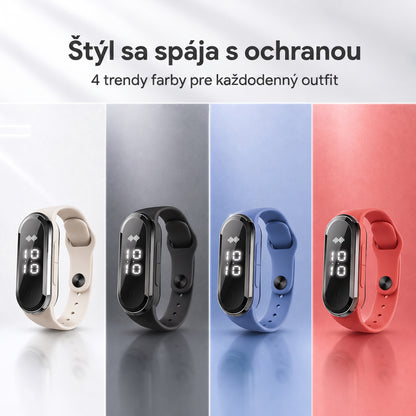 PKNEW® Inteligentný ultrazvukový náramok proti komárom – 3 inteligentné režimy, digitálny displej a výdrž až 7 dní na jedno nabitie ⚡ Pre záhradu, cestovanie, kempovanie aj pohodové letné večery 🌿