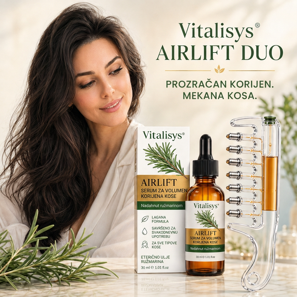 🌈🌈Vitalisys® AirLift Duo – Precizan češalj za volumen korijena i lagani serum za kosu 👸🌟