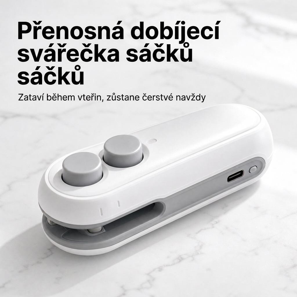 Vitalisys® Prijenosni punjivi aparat za zatvaranje vrećica – 2-u-1 USB-C mini rezač i brtvilo ✨