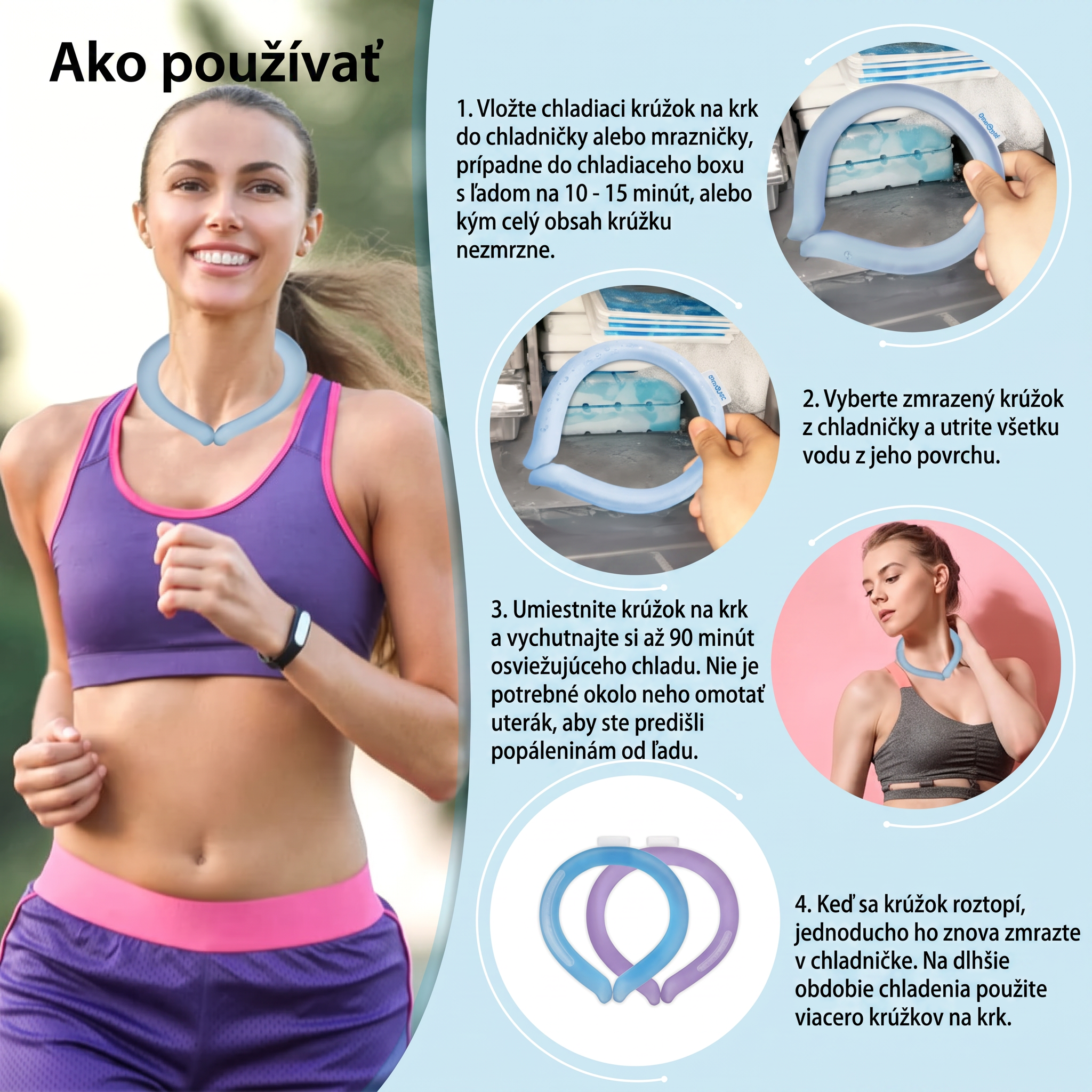 PKNEW® Opakovane použiteľný chladiaci nákrčník 💧