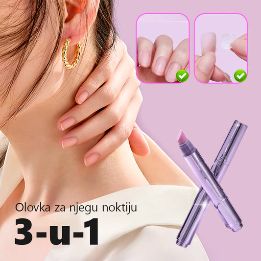 Vitalisys® 3-u-1 olovka za njegu noktiju – Regeneracija zanoktica i poliranje s kamelijom ✨