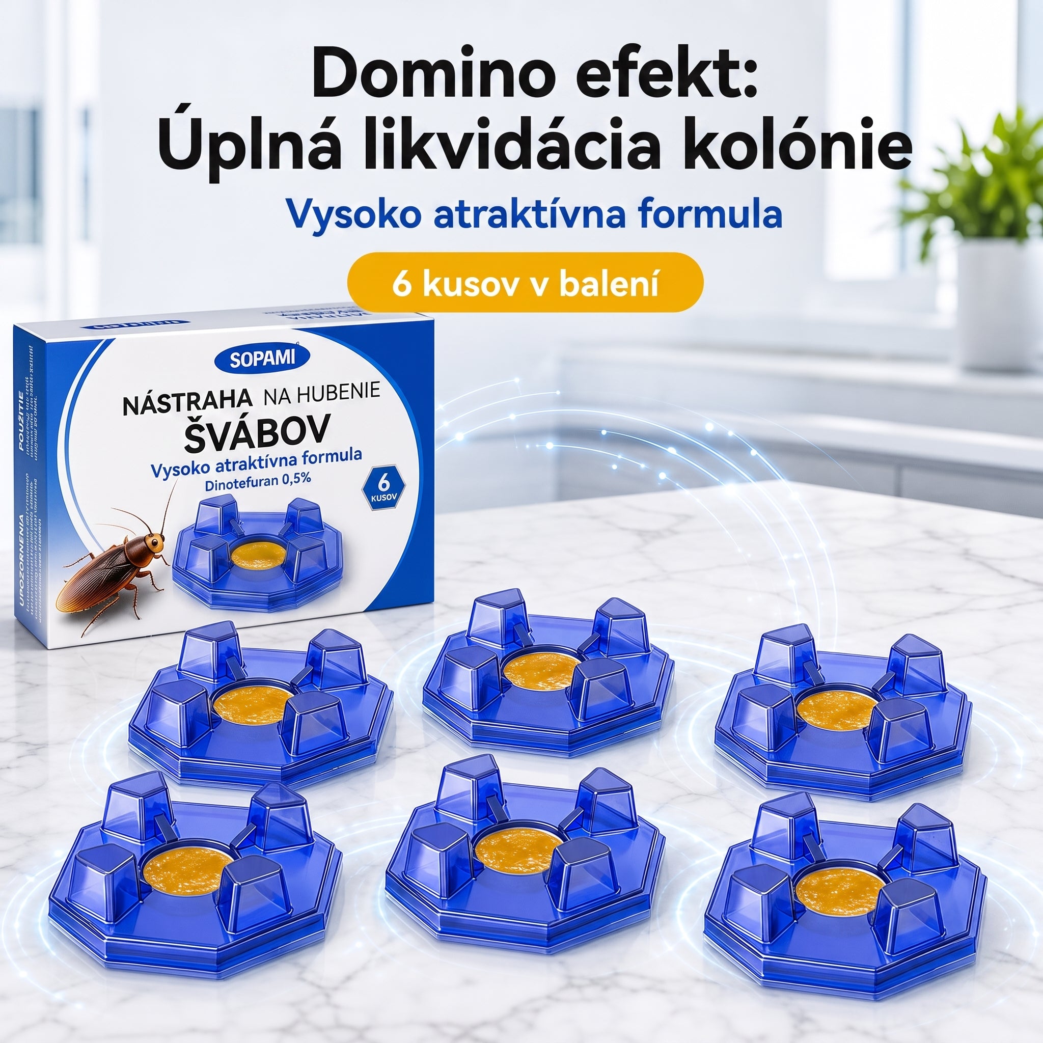 PKNEW® 🪳 Inteligentná nástrahová stanica proti švábom s reťazovým účinkom 🛡️ – zasiahne aj skryté ohniská, pomáha zlikvidovať celú kolóniu a chráni domácnosť až 2 roky 💎