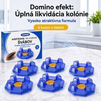 PKNEW® 🪳 Inteligentná nástrahová stanica proti švábom s reťazovým účinkom 🛡️ – zasiahne aj skryté ohniská, pomáha zlikvidovať celú kolóniu a chráni domácnosť až 2 roky 💎