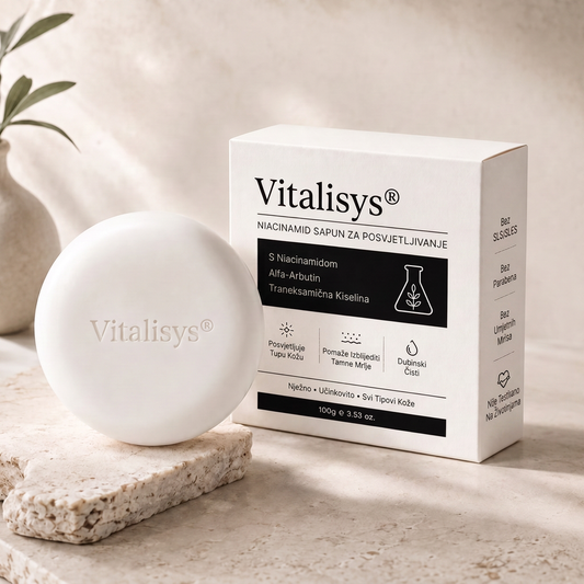 🔥🔥Vitalisys® Niacinamidni sapun za posvjetljivanje kože, tamne mrlje i pjege 💆‍♀️
