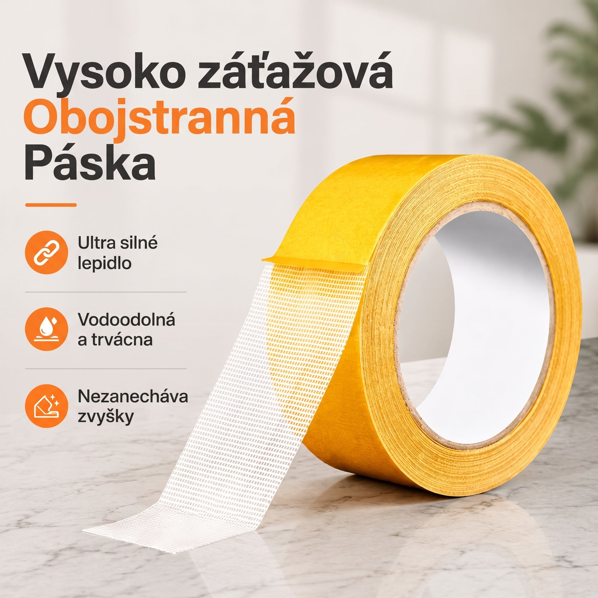 🔥🔥PKNEW® Odolná obojstranná páska 🍇, silné lepidlo, vodoodolná a odstrániteľná, nezanecháva stopy, ideálna na koberce, tapety, balóny a domáce použitie. 🔥