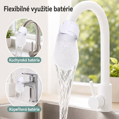 PKNEW® Filtračné vrecká na vodovodnú batériu – 50ks jednorazové bavlnené filtre na pitnú vodu pre čistšiu vodu, obmedzenie striekajúcej vody a ochranu pred usadeninami 🚰