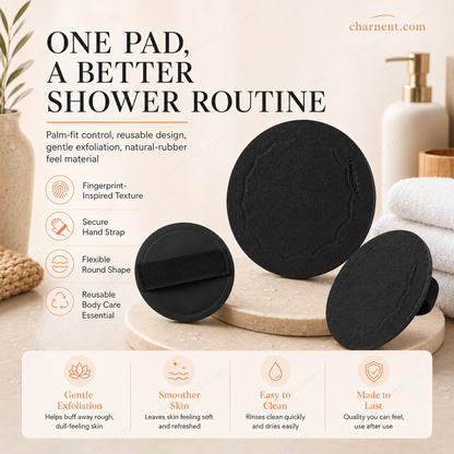 🚿 ディープクレンジング 角質ケア ボディスクラブパッド – 優しく古い角質を除去 & SPA用 バススポンジ 🧖‍♀️