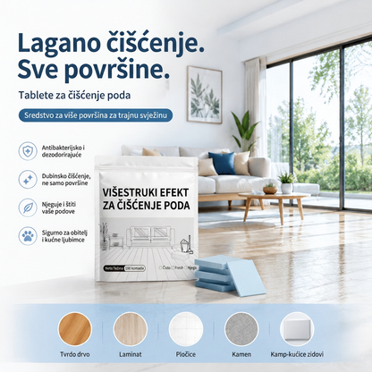 🔥🔥PKNEW®🫧 Tablete za podove✨ – Univerzalno sredstvo za čišćenje drva, laminata, pločica i zidova u kamp kućicama. S antibakterijskim djelovanjem.💧