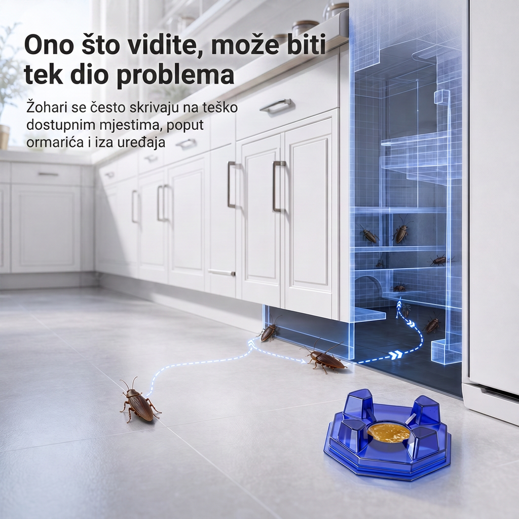 PKNEW® Pametna stanica s mamcem protiv žohara s lančanim učinkom 🛡️ – dopire i do skrivenih žarišta, pomaže eliminirati cijelu koloniju i štiti kućanstvo do 2 godine 💎
