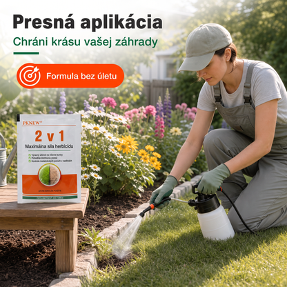 PKNEW® Granulovaný prípravok proti burine 2 v 1 Max Power 👑 – viditeľný účinok už za 6 hodín, ľahké rozmiešanie vo vode a cielené použitie na škáry, chodníky, ploty aj štrkové plochy 💎