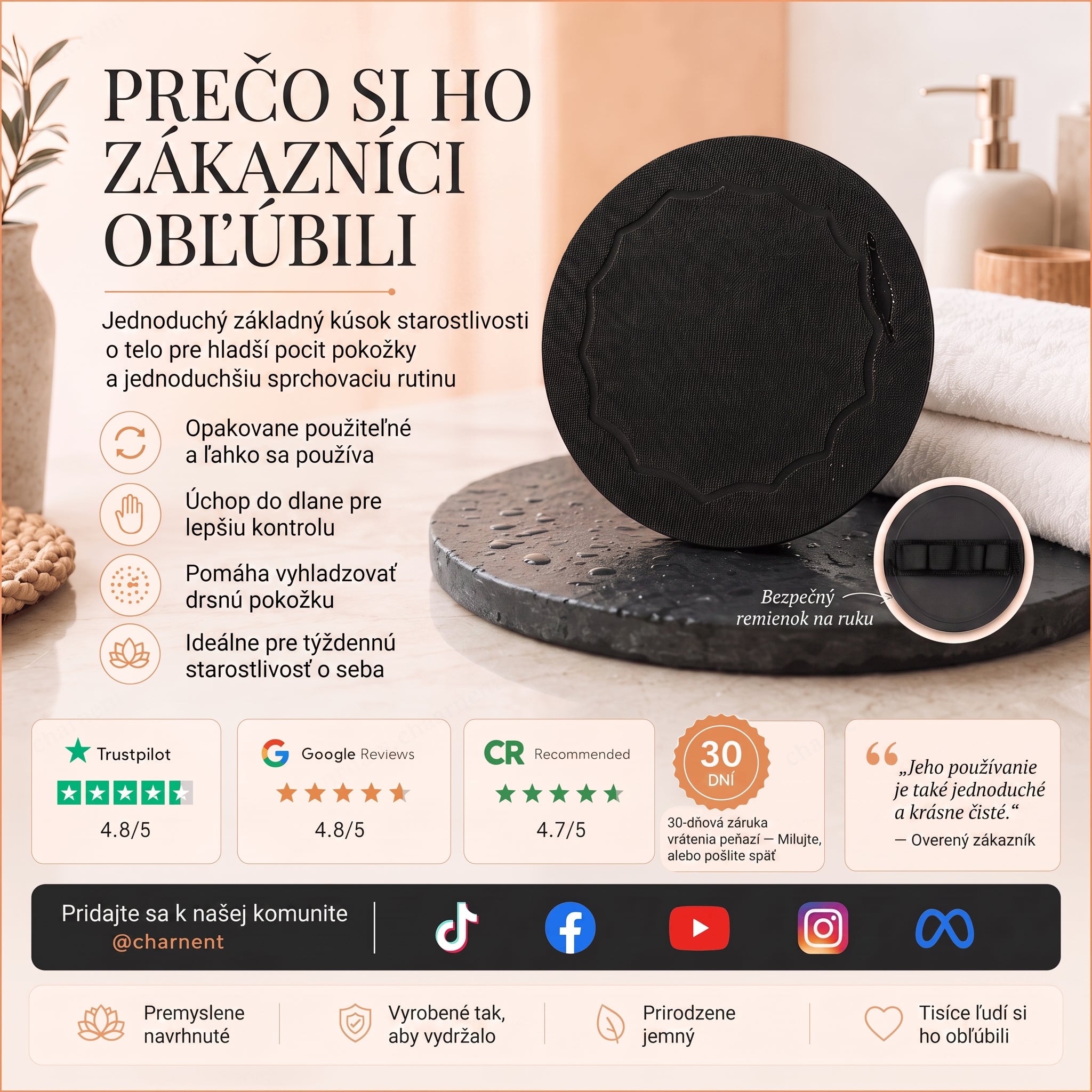 🔥🔥🚿 Hĺbkovo čistiace exfoliačné telové žinky – Jemný odstraňovač odumretej kože & SPA kúpeľňová špongia 💎