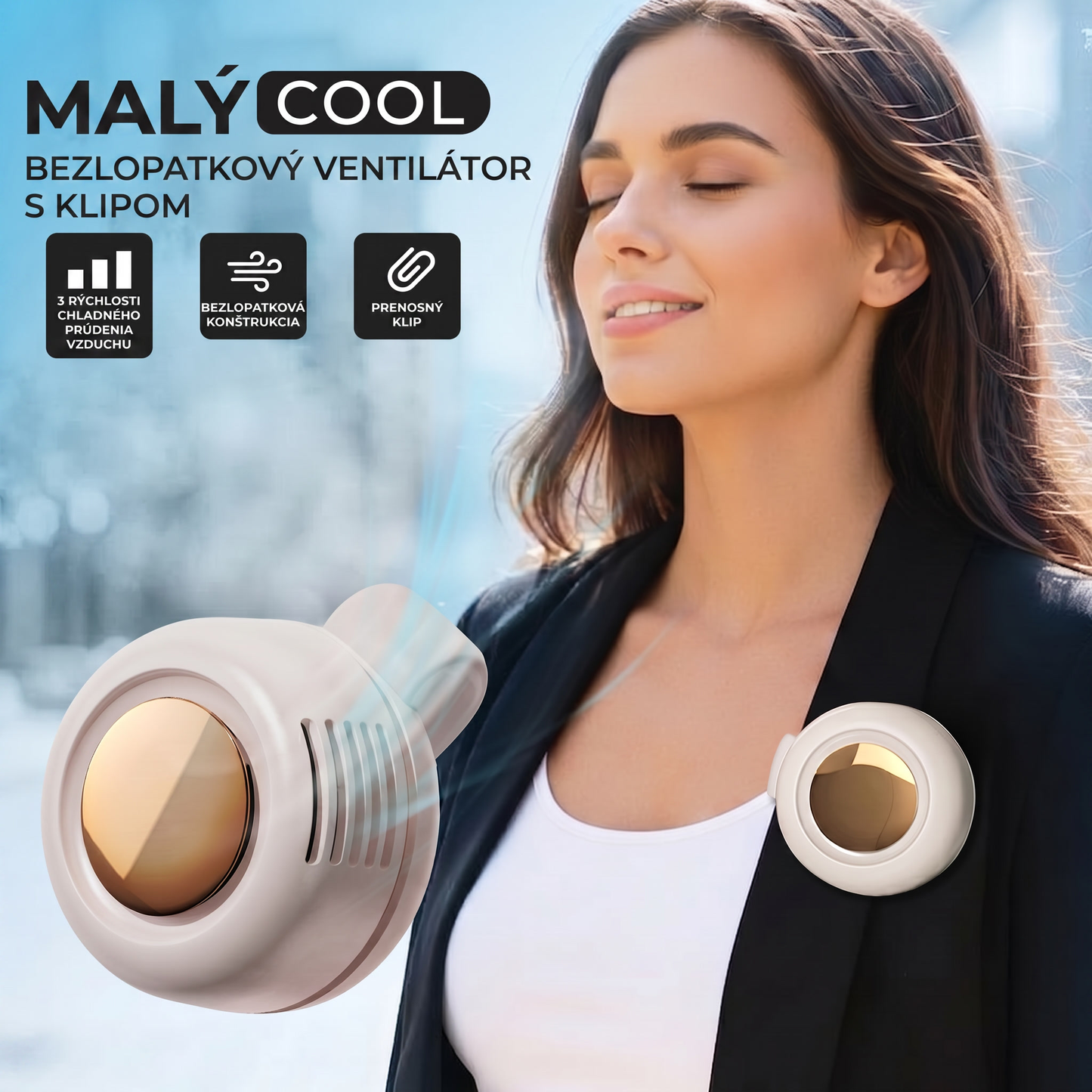🔥🔥 PKNEW® Prenosný malý bezlopatkový ventilátor s klipom