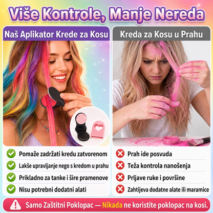 ✨ Posljednji dan -50% POPUSTA ✨ - Set 6 privremenih kreda za kosu s aplikatorom 💎
