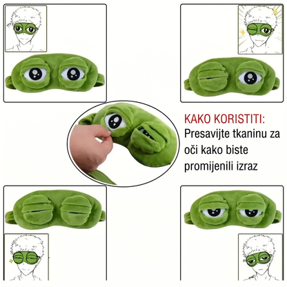 🔥 Zadnji dan – 49% popusta 🎁 2026 3D maska za spavanje u obliku žabe 🐸 Mekana i udobna