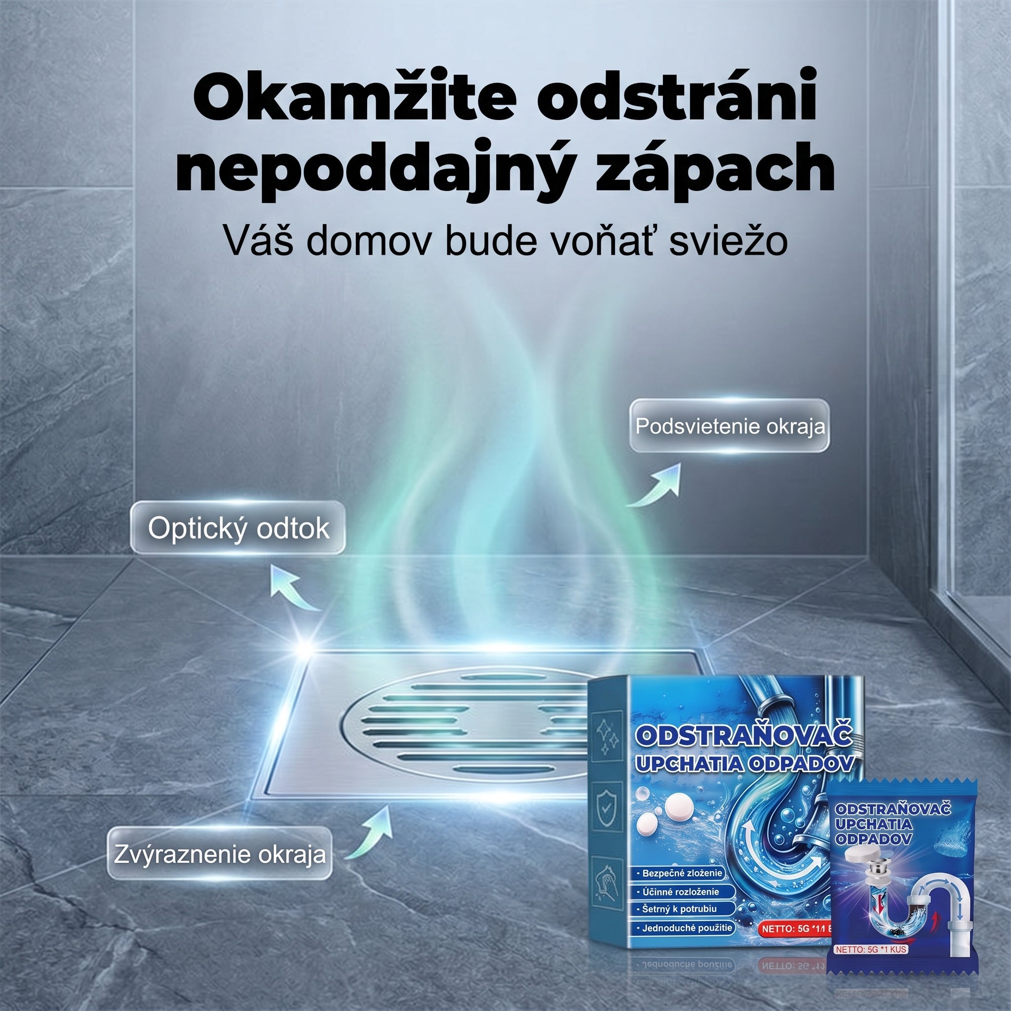 𝐏𝐊𝐍𝐄𝐖® Šumivé tablety na čistenie a spriechodnenie odtokov | Jednoducho odstraňujú vlasy, mastnotu a zvyšky mydla 💎