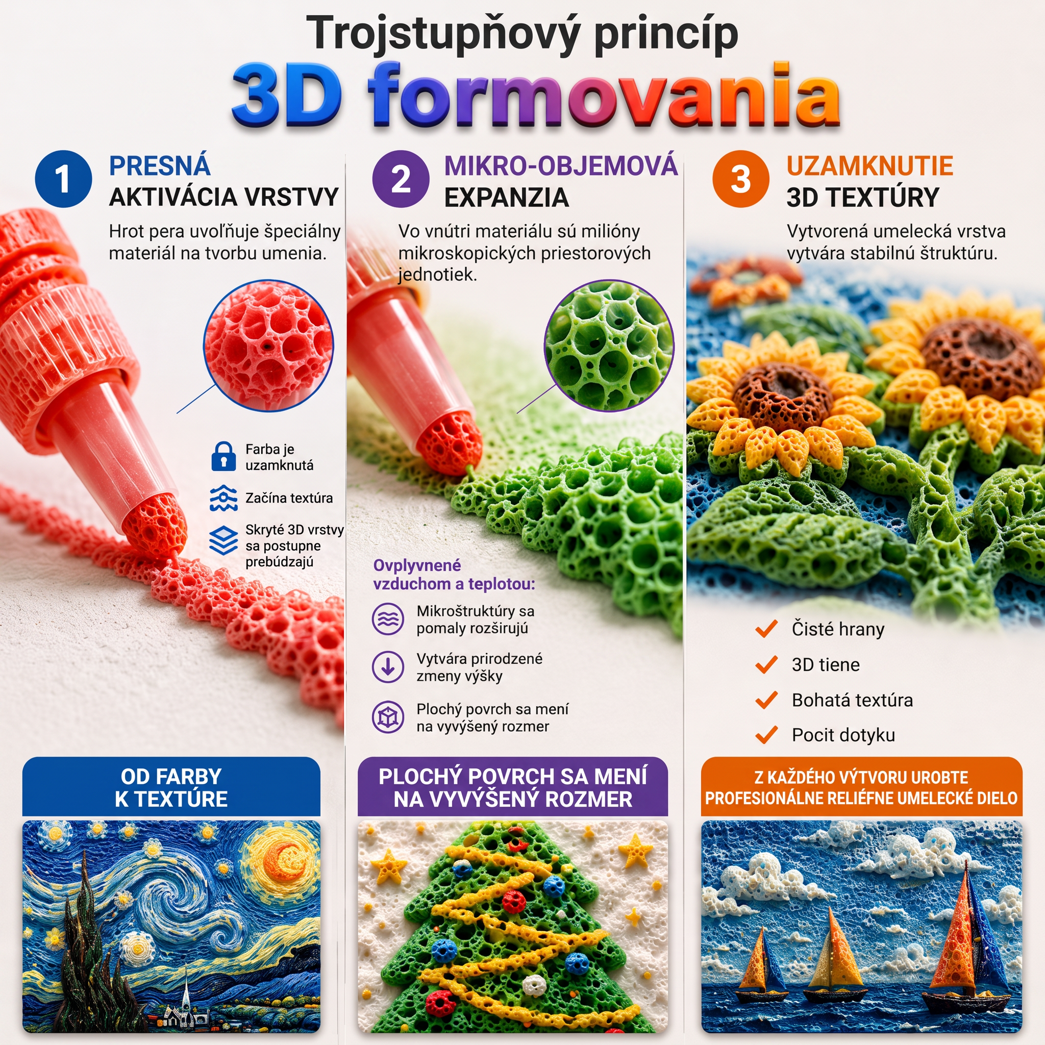 🔥 Ušetrite 50 % pri dnešnej objednávke 丨 PKNEW® 3D reliéfne umelecké pero – 🎨 Premeňte ploché kresby na hmatateľné 3D umenie