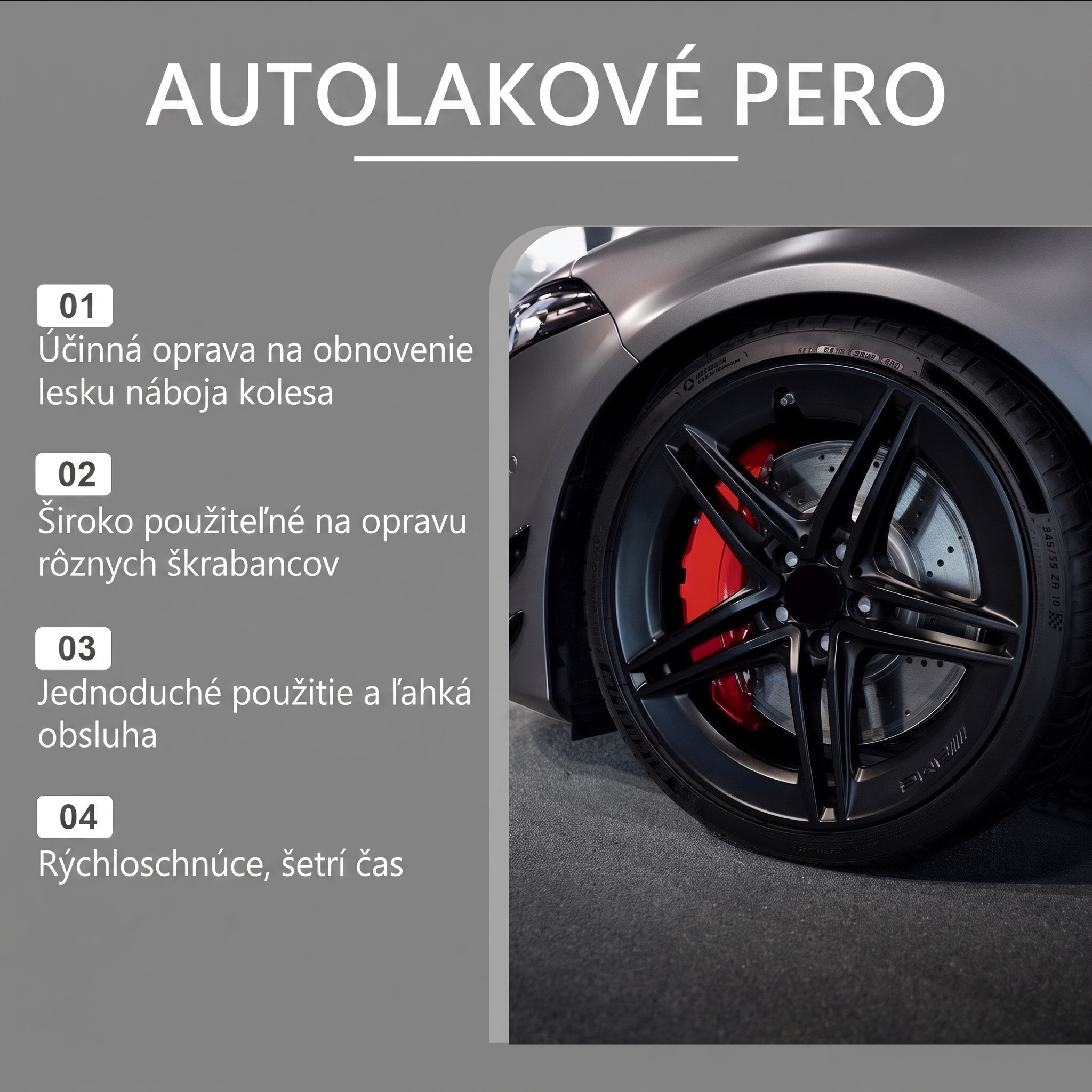 🔥 2026 HORÚCA AKCIA 🥳 💞 50K+ PREDANÝCH! 🛠️ 🚗 50% ZĽAVA! PKNEW® Magické pero na opravu škrabancov na aute – Opravte škrabancové ráfiky za pár minút. Trvalé zloženie bez kvapkania. Vrátane bezfarebného laku. ✨ 🔧