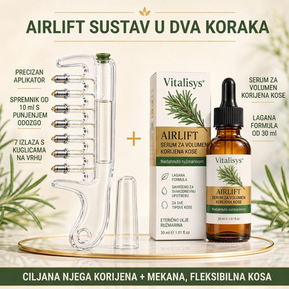 🌈🌈Vitalisys® AirLift Duo – Precizan češalj za volumen korijena i lagani serum za kosu 👸🌟
