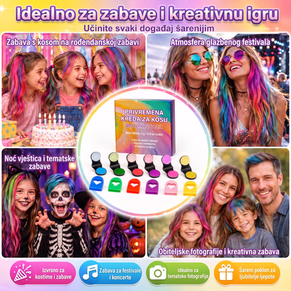 ✨ Posljednji dan -50% POPUSTA ✨ - Set 6 privremenih kreda za kosu s aplikatorom 💎