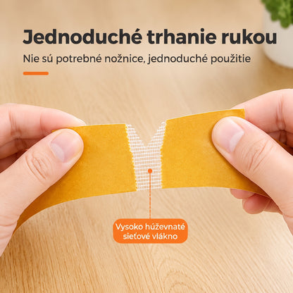 🔥🔥PKNEW® Odolná obojstranná páska 🍇, silné lepidlo, vodoodolná a odstrániteľná, nezanecháva stopy, ideálna na koberce, tapety, balóny a domáce použitie. 🔥