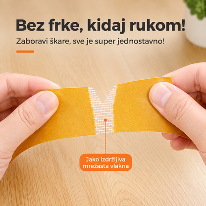 🌈🌈PKNEW® Otporna obostrana traka 👑 snažno ljepilo, vodootporna i uklonjiva, ne ostavlja tragove, idealna za tepihe, tapete, balone i kućnu upotrebu 💎