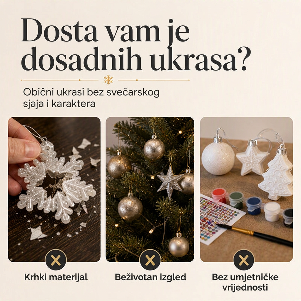 🎄 Ograničena ponuda 55% popusta 🎄 Set božićnih DIY ukrasa za bojanje i vješanje 💎