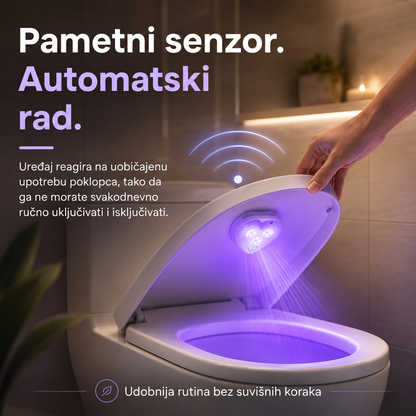 LEFUN® Pametno UVC svjetlo za WC 🚽 – automatski senzor, beskontaktni rad i USB-C punjenje 💎