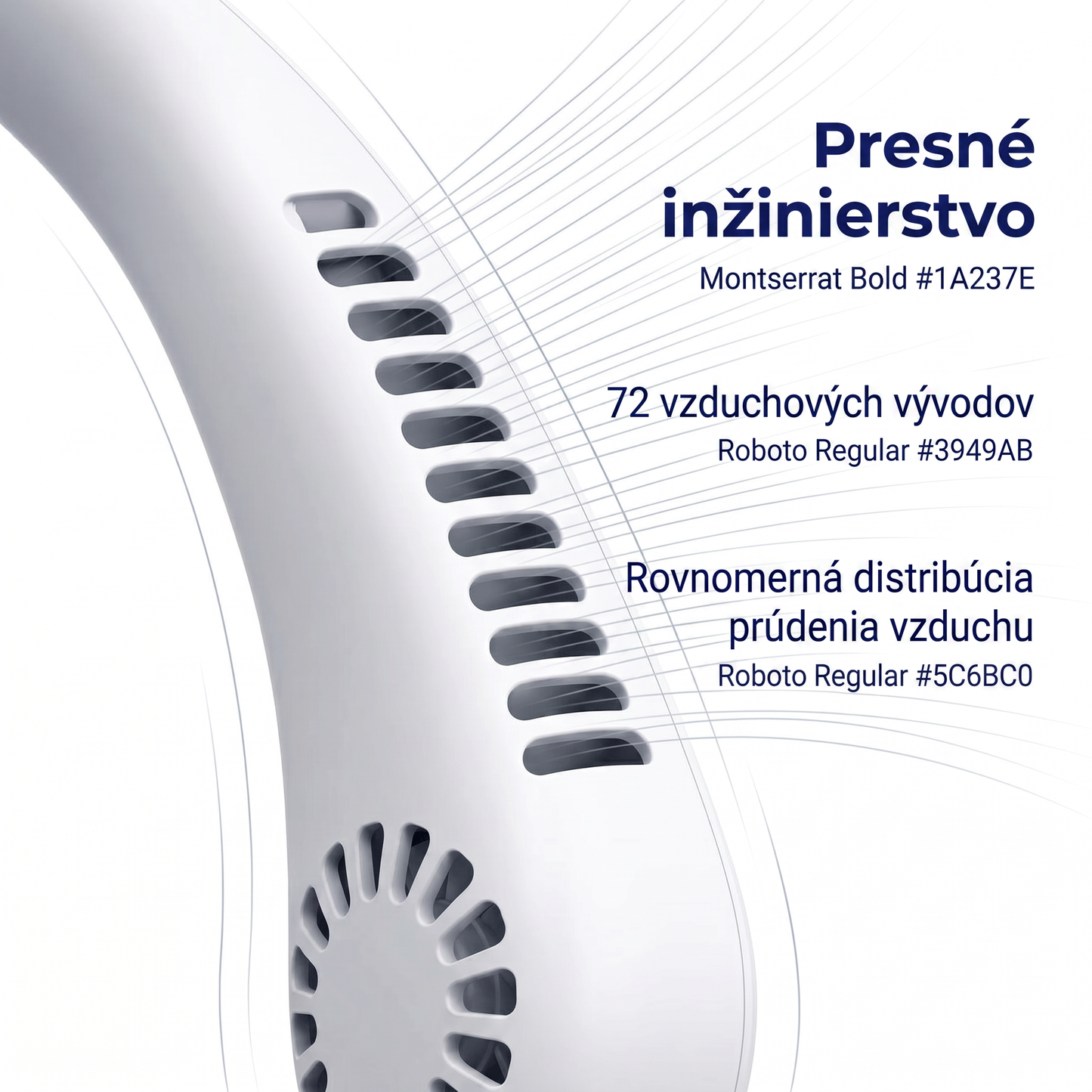 🔥🔥 PKNEW® Prenosný ventilátor na krk, nositeľný osobný ventilátor bez lopatiek, chladenie bez rúk do exteriéru a kancelárie